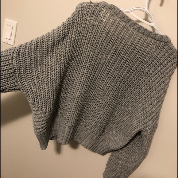 Soft Grey Knit Sweater - Picture 2 of 4